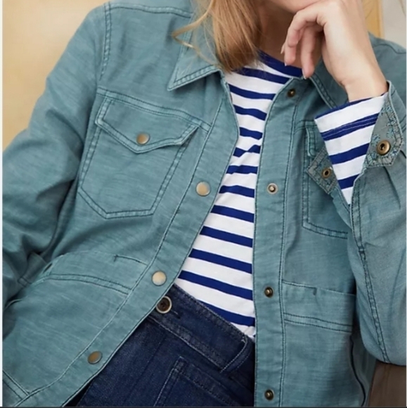 Anthropologie Mags Utility Trucker Jacket - Picture 1 of 5